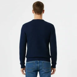 Linus seed stitch Crew Neck Jumper Men