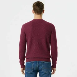 Linus seed stitch Crew Neck Jumper Men