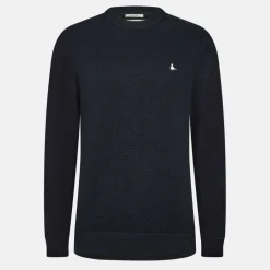Linus seed stitch Crew Neck Jumper Men
