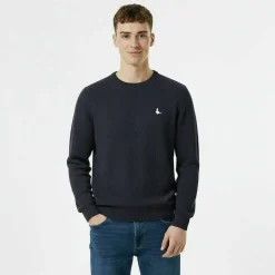 Linus seed stitch Crew Neck Jumper Men