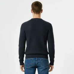 Linus seed stitch Crew Neck Jumper Men