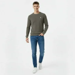Linus seed stitch Crew Neck Jumper Men