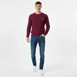 Linus seed stitch Crew Neck Jumper Men