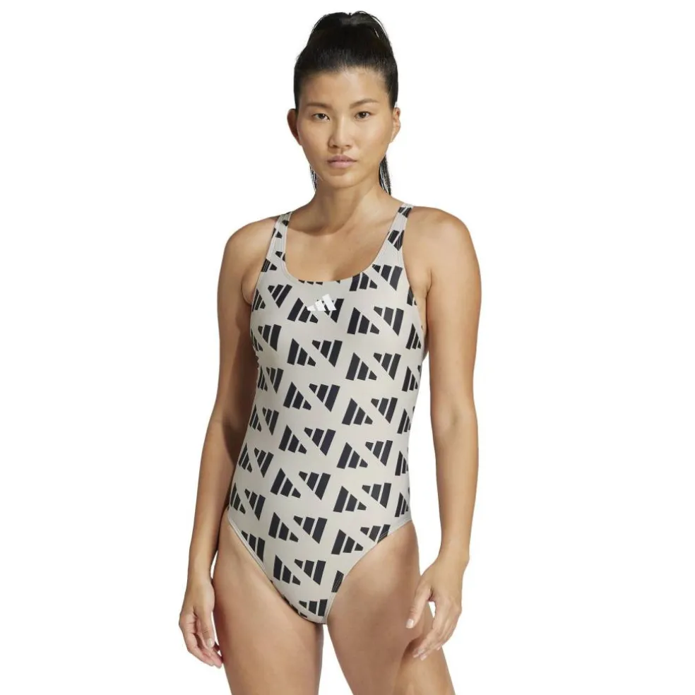 Logo Graphic V-Back Swimsuit