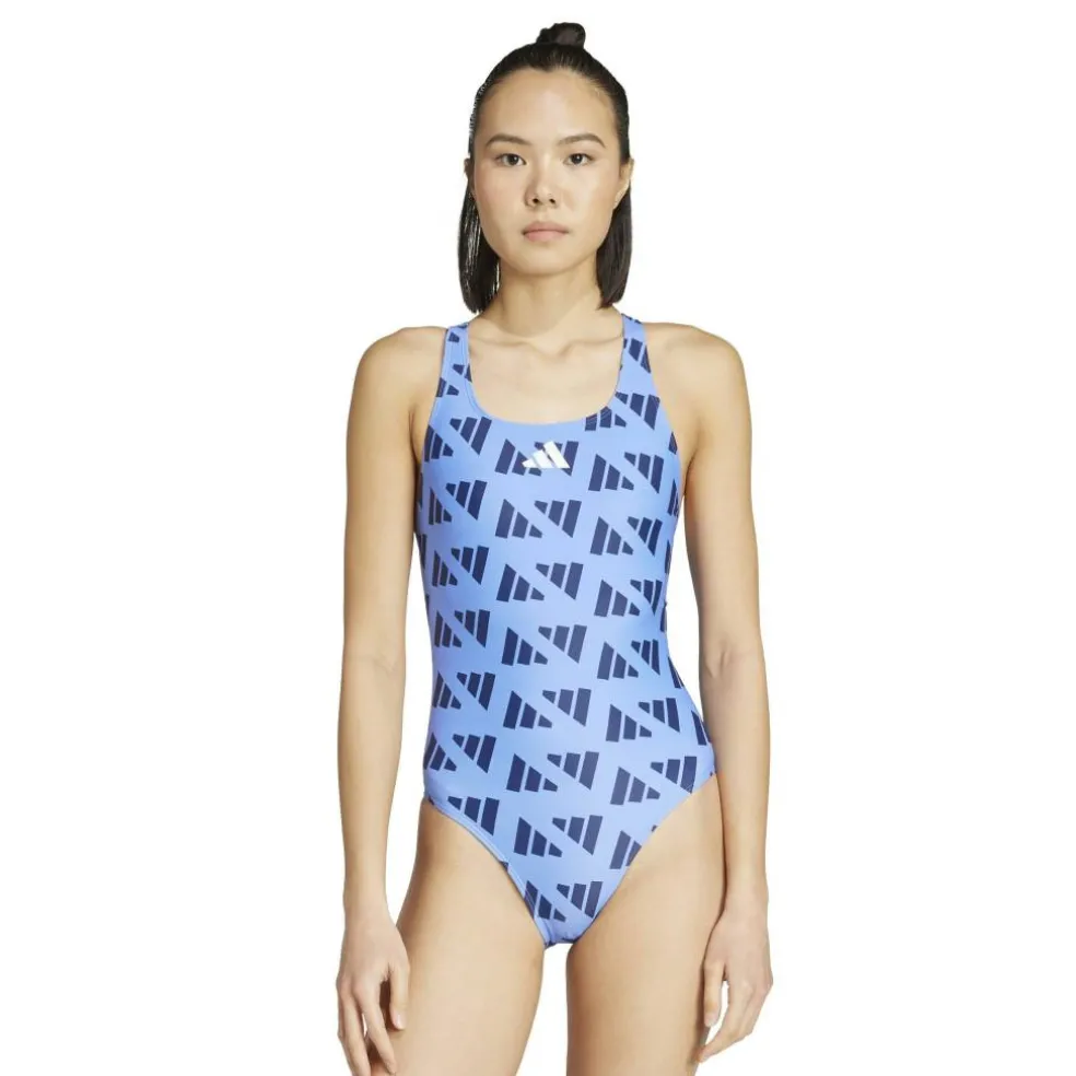 Logo Graphic V-Back Swimsuit