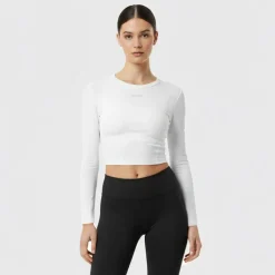 Long Sleeve Crop Top Womens