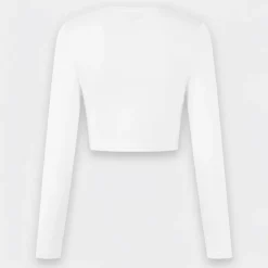 Long Sleeve Crop Top Womens