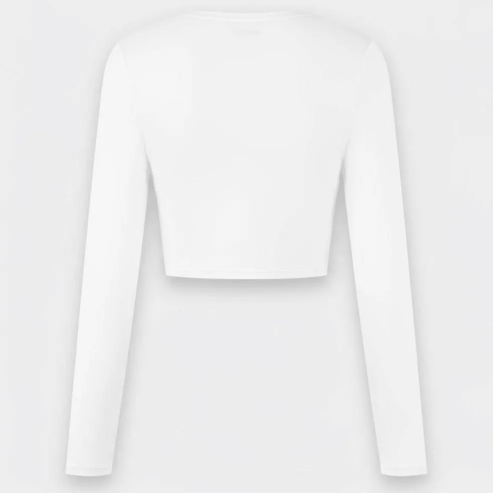 Long Sleeve Crop Top Womens