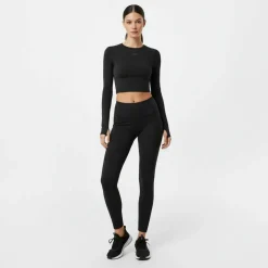 Long Sleeve Crop Top Womens