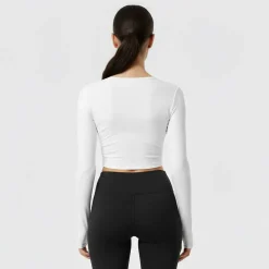 Long Sleeve Crop Top Womens