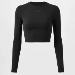 Long Sleeve Crop Top Womens