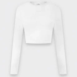 Long Sleeve Crop Top Womens