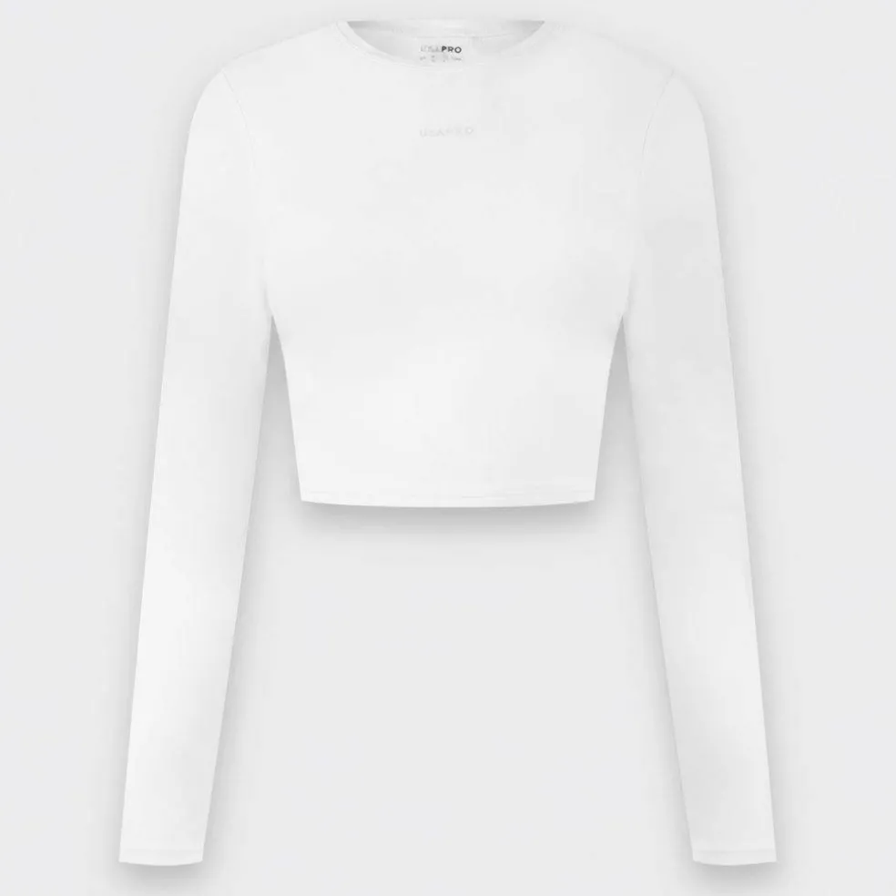 Long Sleeve Crop Top Womens
