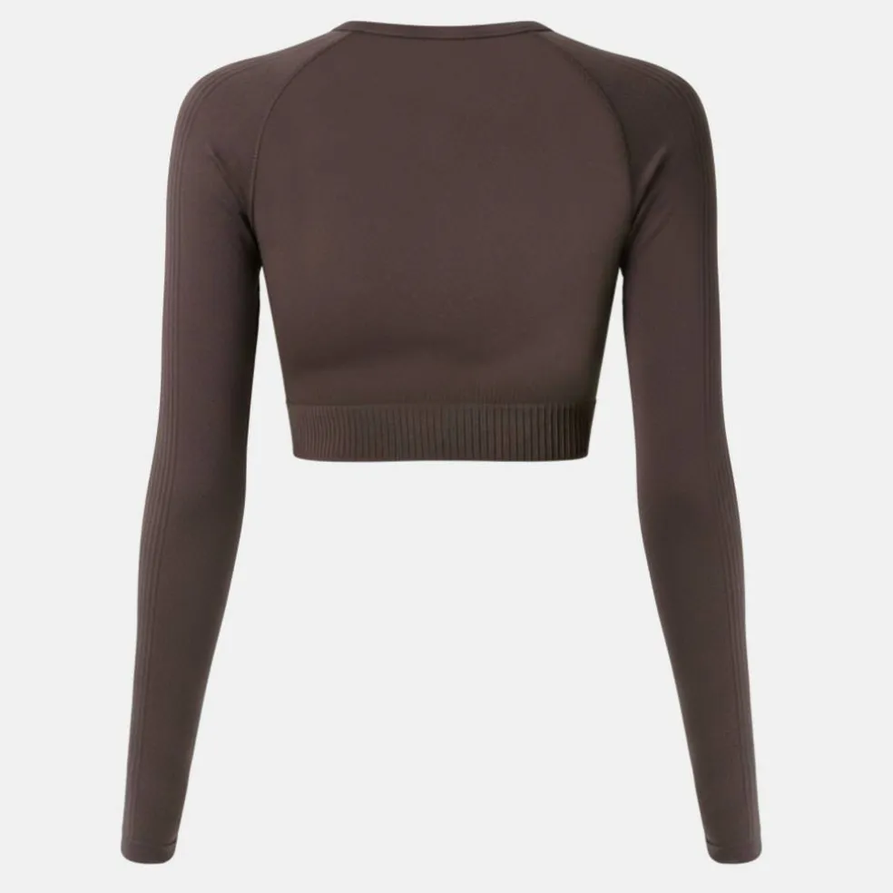 Long Sleeve Seamless Crop Top