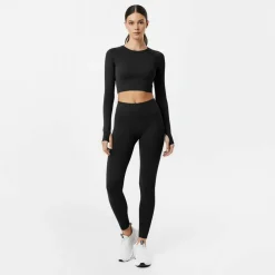 Long Sleeve Seamless Crop Top