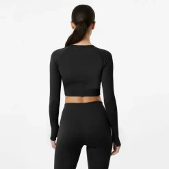 Long Sleeve Seamless Crop Top