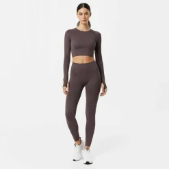 Long Sleeve Seamless Crop Top