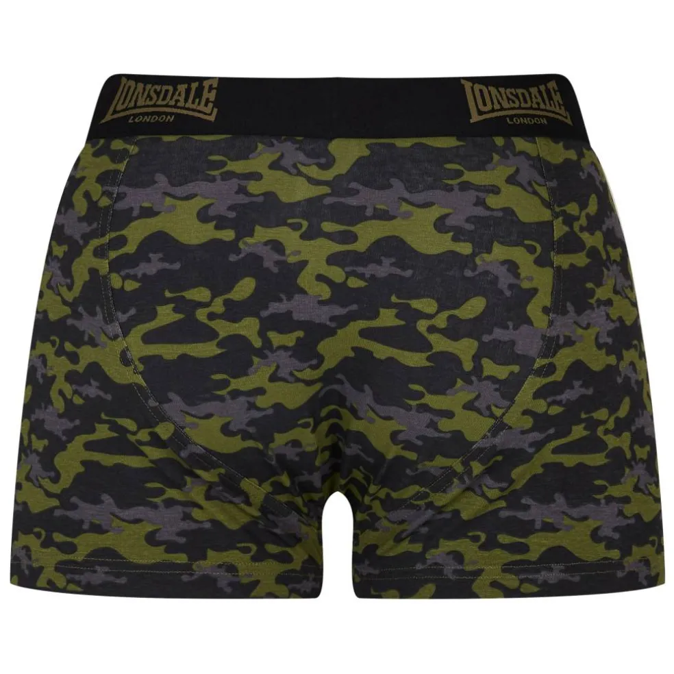 Lonsdale Trunk Shorts 2 Pack Mens