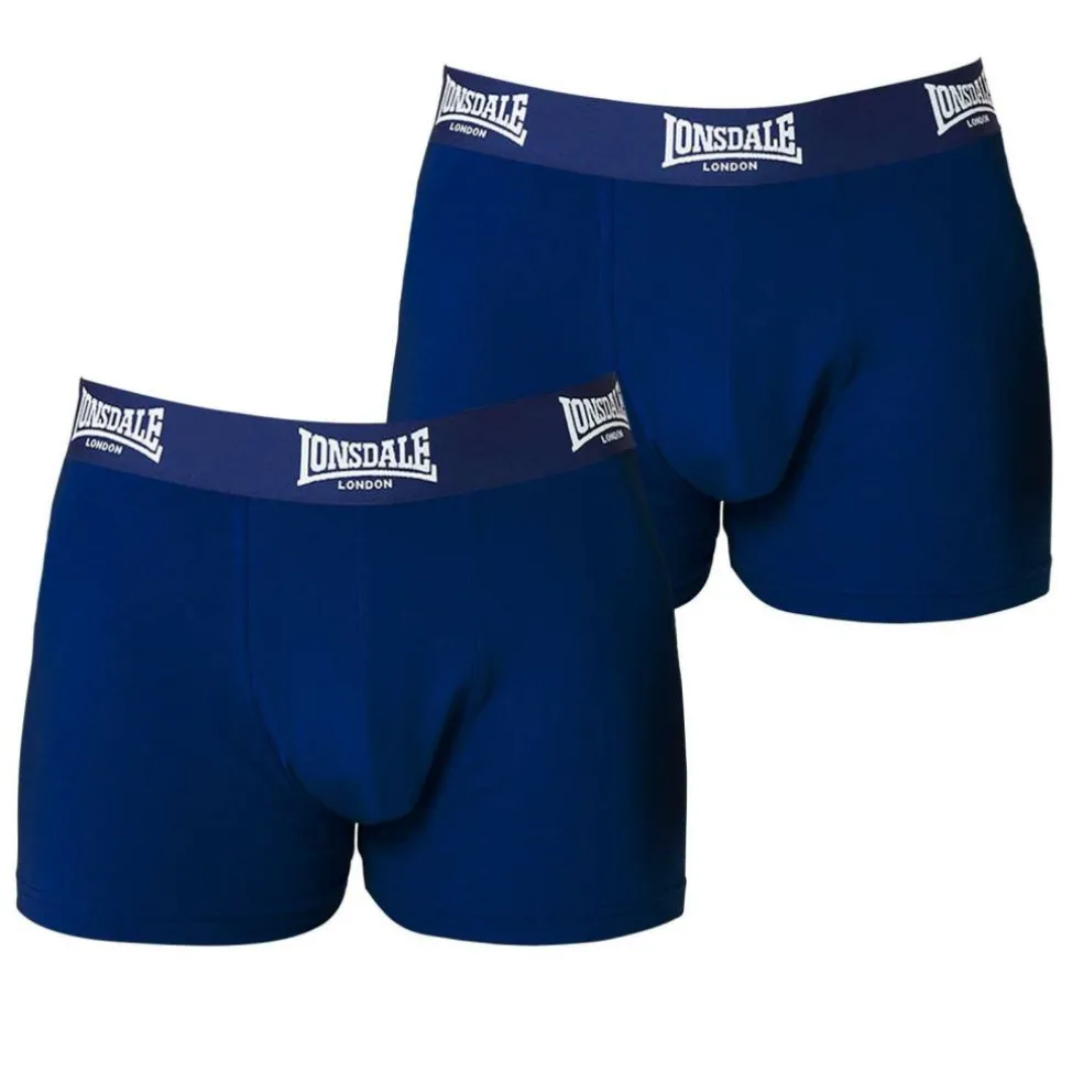 Lonsdale Trunk Shorts 2 Pack Mens