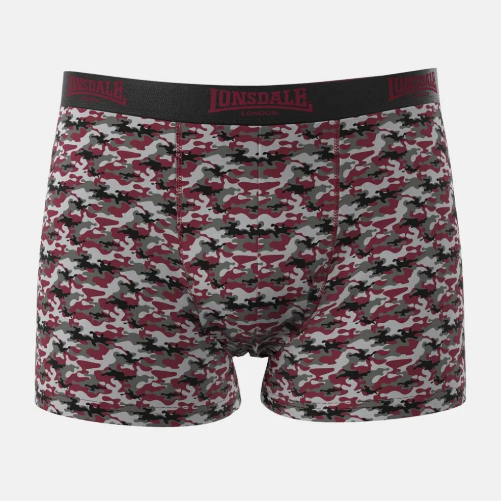 Lonsdale Trunk Shorts 2 Pack Mens