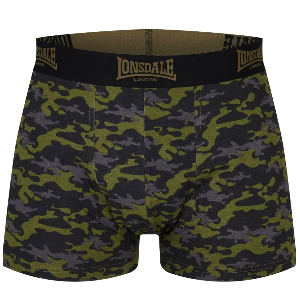 Lonsdale Trunk Shorts 2 Pack Mens