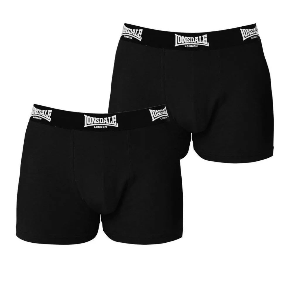 Lonsdale Trunk Shorts 2 Pack Mens