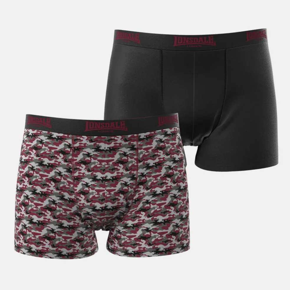 Lonsdale Trunk Shorts 2 Pack Mens
