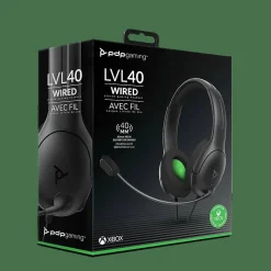 LVL40 Wired Stereo Xbox Headset - Black