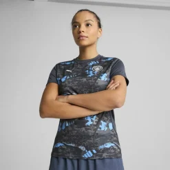 Manchester City Pre Match Short Sleeve Shirt 2024 2025 Womens