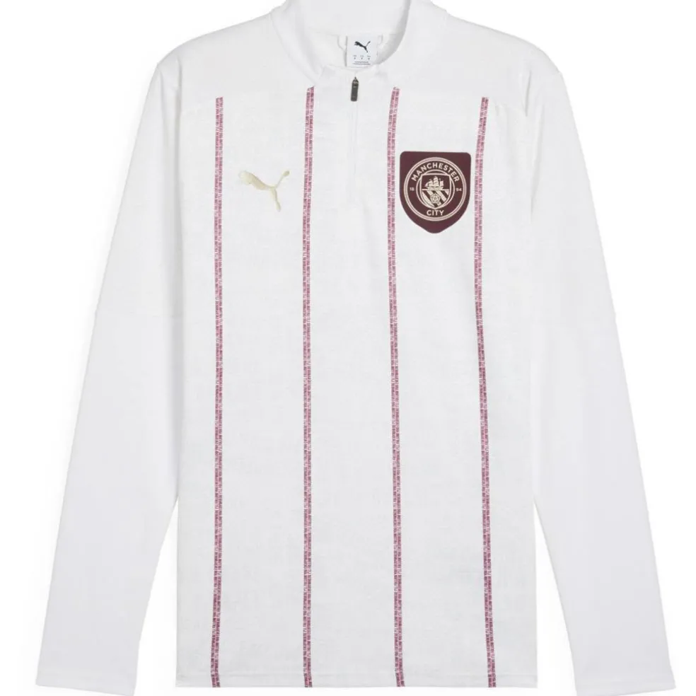 Manchester City Pre Match 1/4 Zip Drill Top Adults
