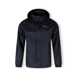 Men packaway waterproof jacket with zip pockets navy