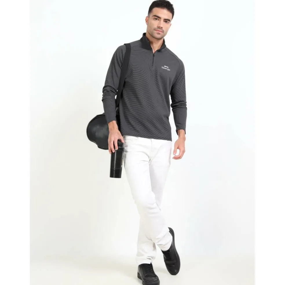 Men's Hybrid Quarter Zip Long Sleeve Performance Golf Jacket