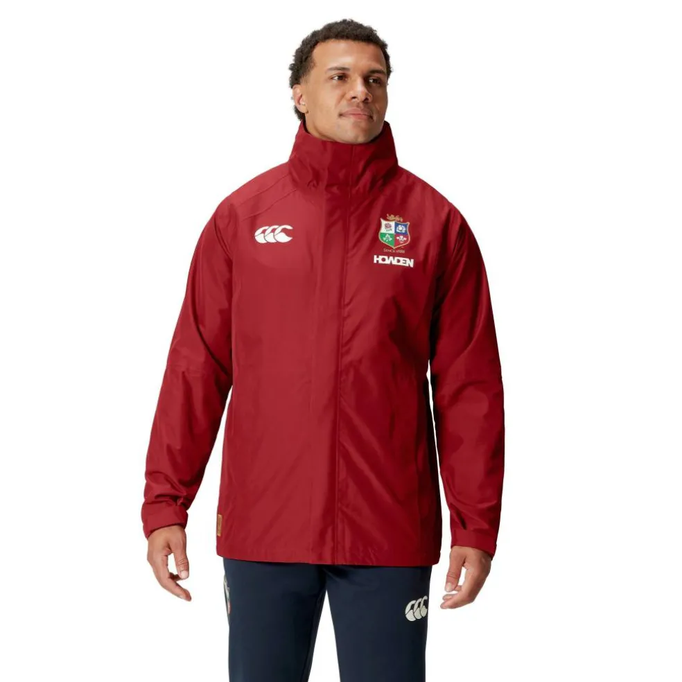 Men's British and Irish Lions Waterproof Long Sleeve 2024 Performance Rugby Jacket