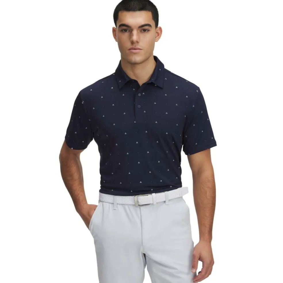 Men's Printed Short-Sleeve Performance Polo Shirt