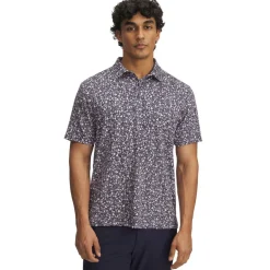 Men's Printed Short-Sleeve Performance Polo Shirt