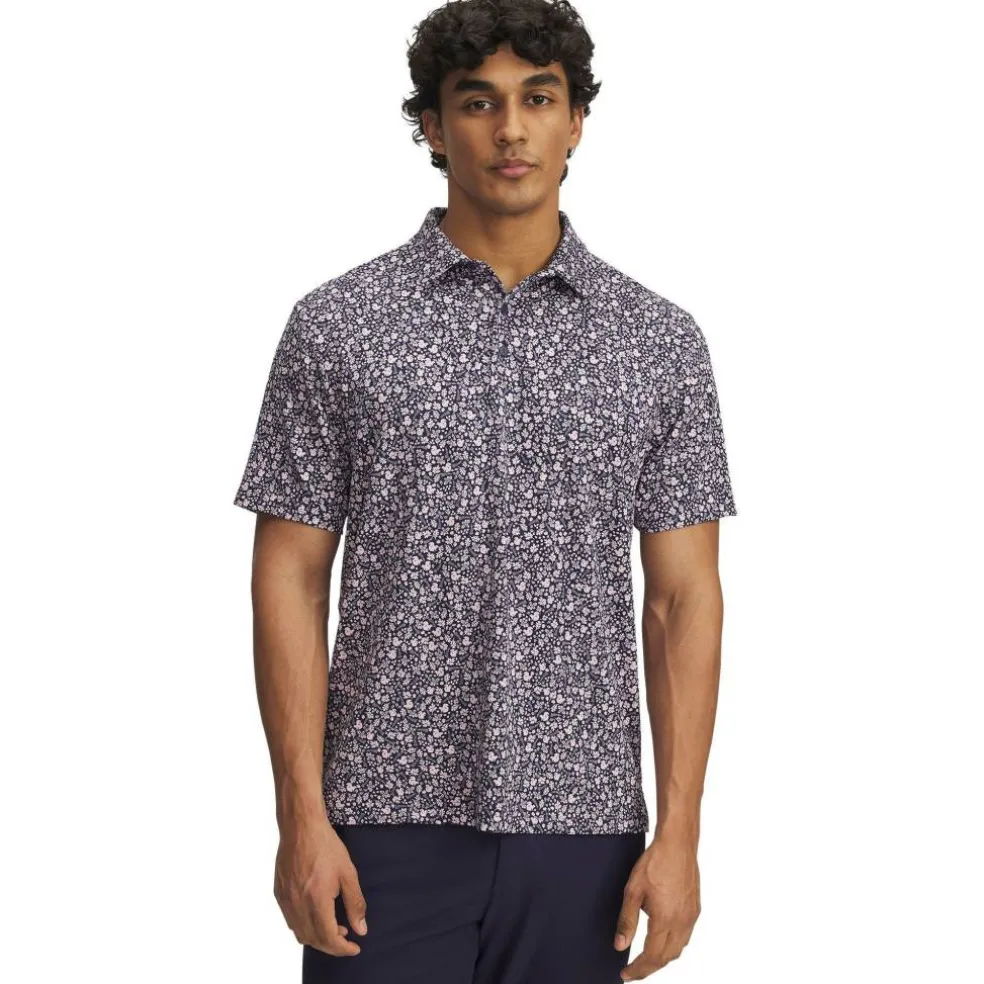Men's Printed Short-Sleeve Performance Polo Shirt