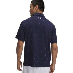 Men's Printed Short-Sleeve Performance Polo Shirt