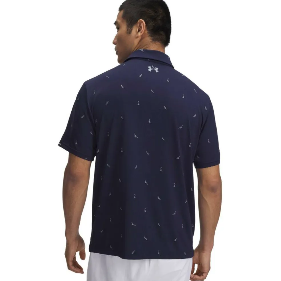 Men's Printed Short-Sleeve Performance Polo Shirt