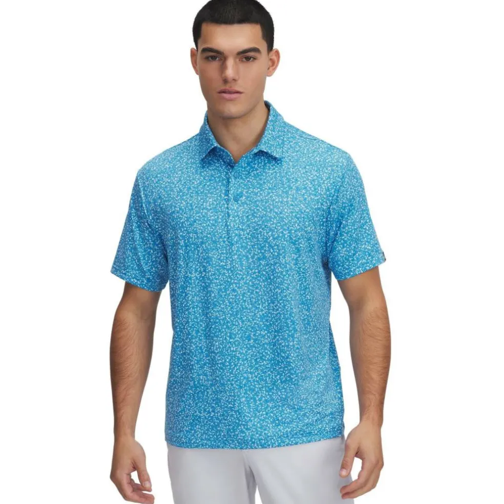 Men's Printed Short-Sleeve Performance Polo Shirt