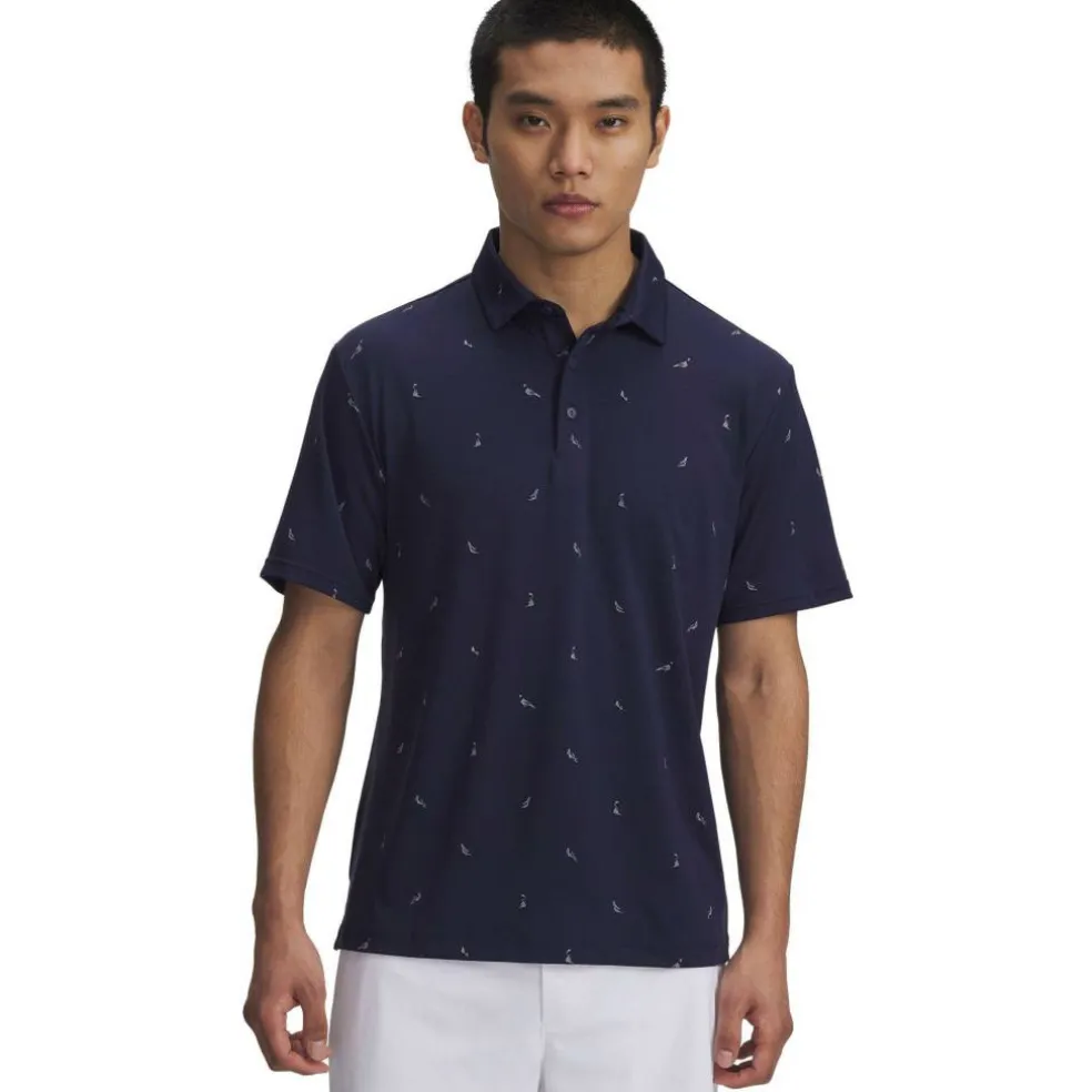 Men's Printed Short-Sleeve Performance Polo Shirt