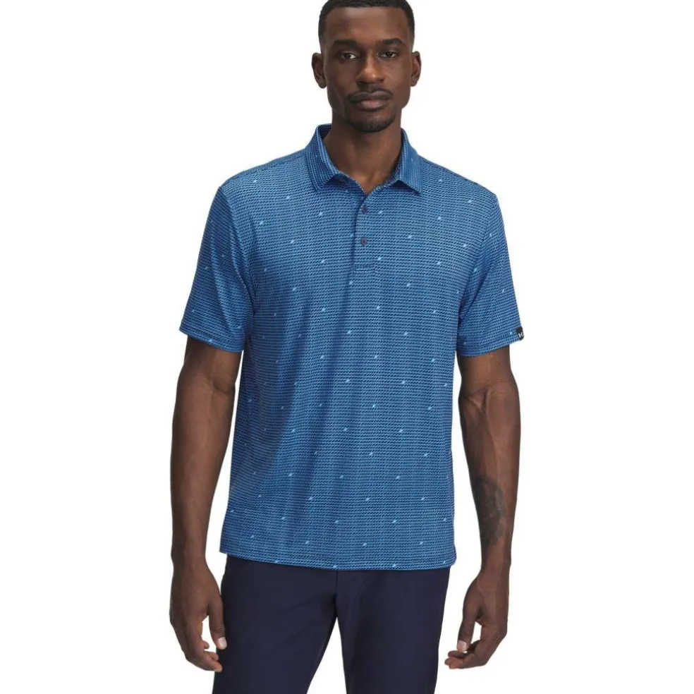 Men's Printed Short-Sleeve Performance Polo Shirt