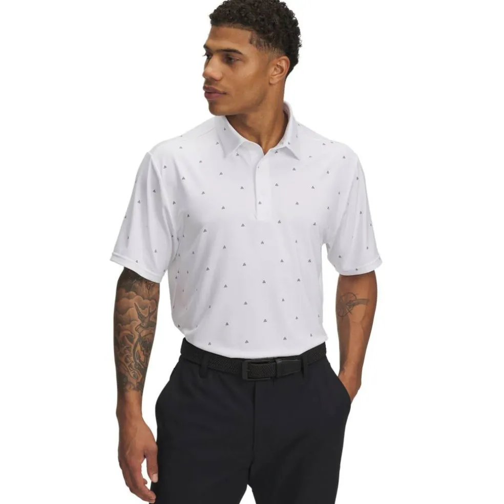 Men's Printed Short-Sleeve Performance Polo Shirt