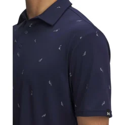 Men's Printed Short-Sleeve Performance Polo Shirt