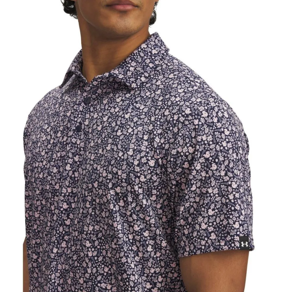 Men's Printed Short-Sleeve Performance Polo Shirt