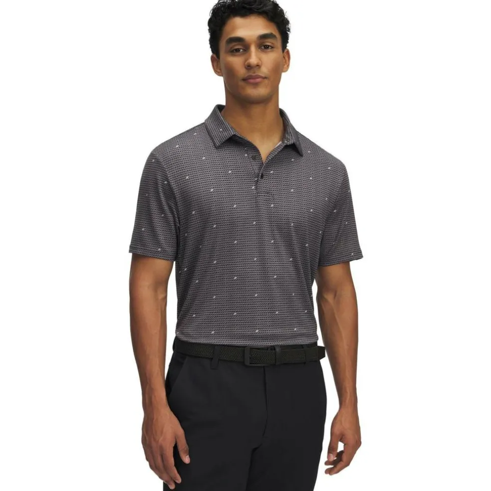 Men's Printed Short-Sleeve Performance Polo Shirt