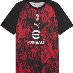 Mens AC Milan Short Sleeve T-Shirt 2025 2026