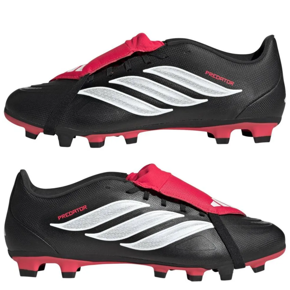 Mens adidas Predator Fold-Over Tongue Club Firm Ground Football Boots