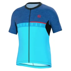 Men's AGORDO Full-Length Zip Loose Fit Short Sleeve Cycling Jersey