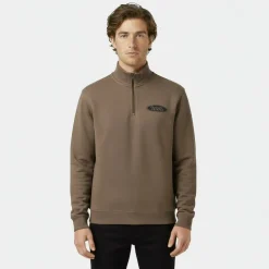 Men's Americano Cotton Long Sleeve Oversized Fit 1/4 Zip Fleece