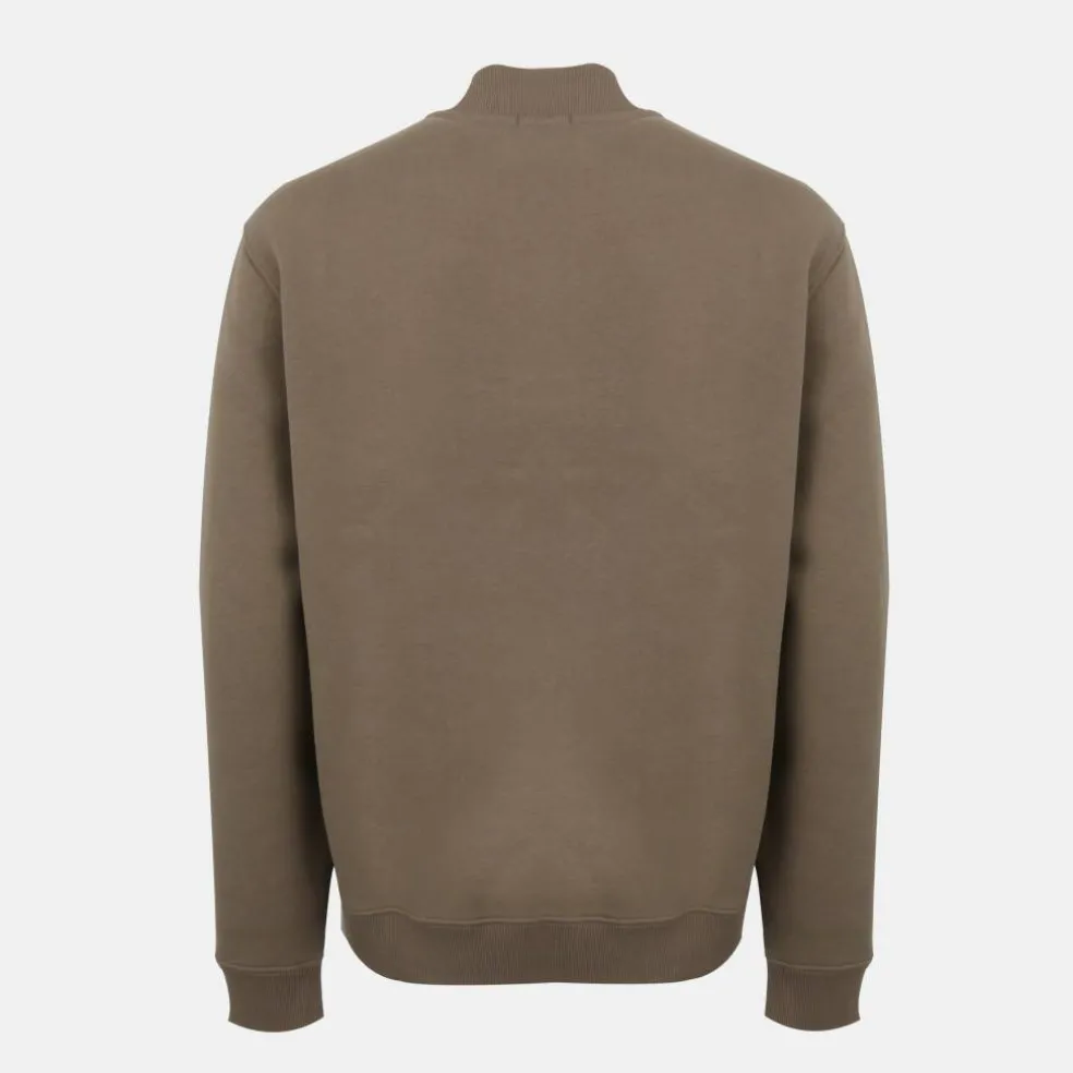 Men's Americano Cotton Long Sleeve Oversized Fit 1/4 Zip Fleece